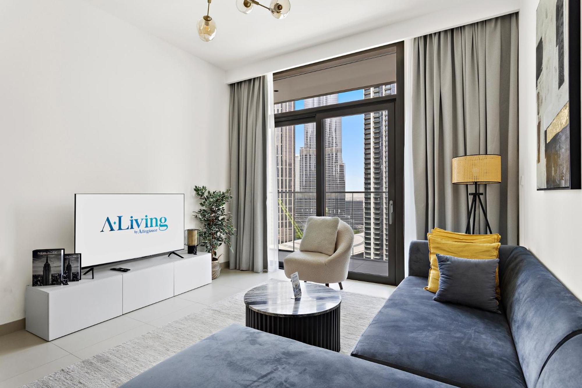 Aliving - Elegant 1br With Burj Khalifa View, Burj Crown, Downtown Apartment Dubai