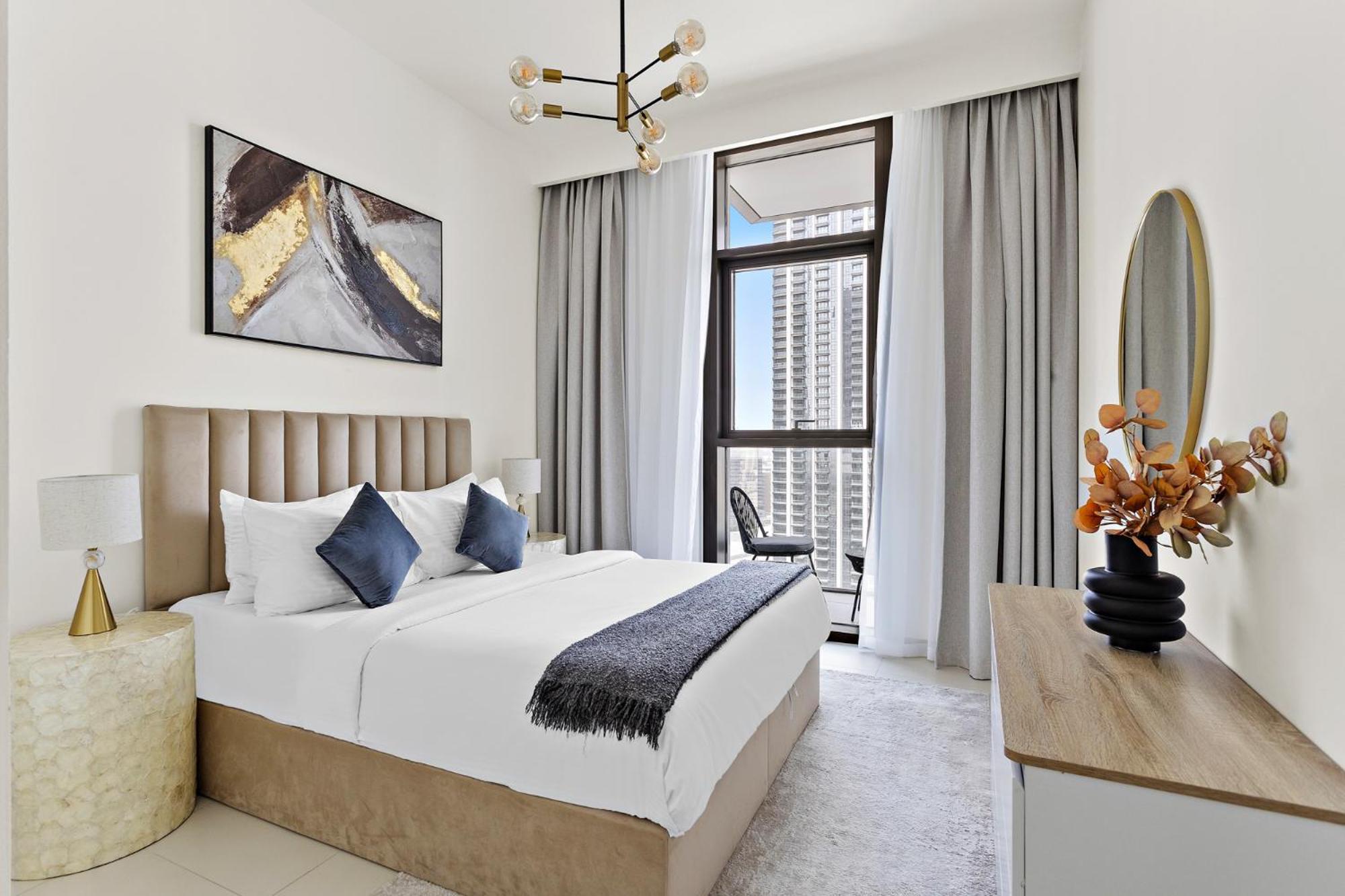 Aliving - Elegant 1br With Burj Khalifa View, Burj Crown, Downtown Apartment *